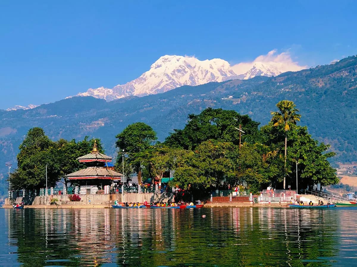 Street food along the Pokhara lakeside