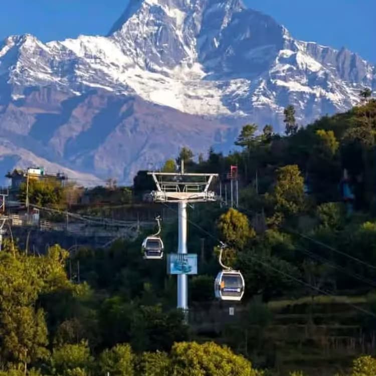 Sunrise over the Annapurna range seen from Sarangkot