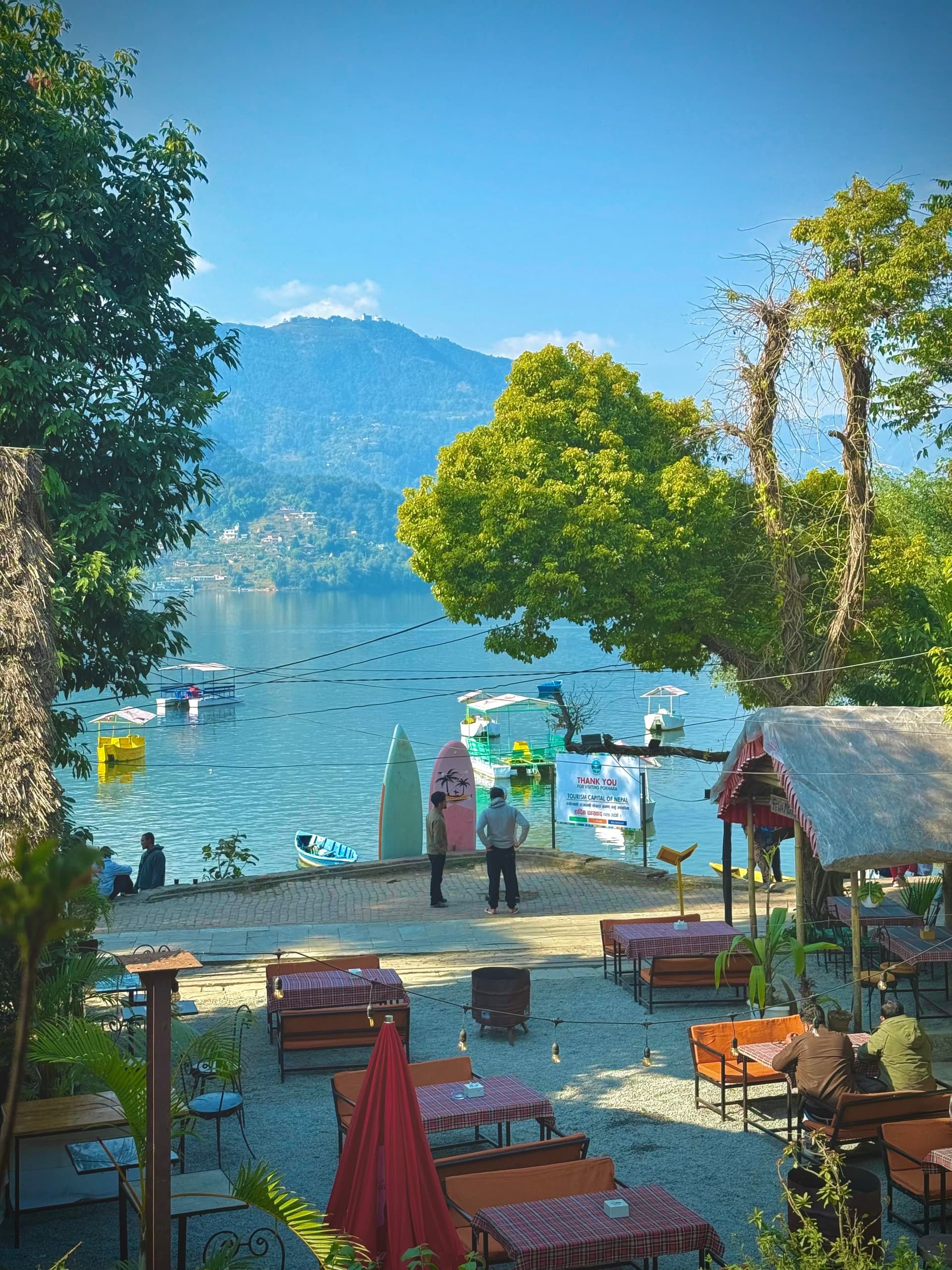 Street food along the Pokhara lakeside